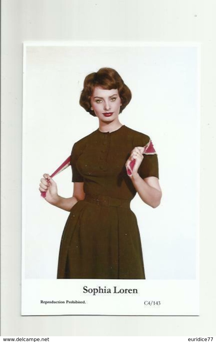 SOPHIA LOREN - Film Star Pin Up PHOTO POSTCARD - C4-143 Swiftsure Postcard - Artistas