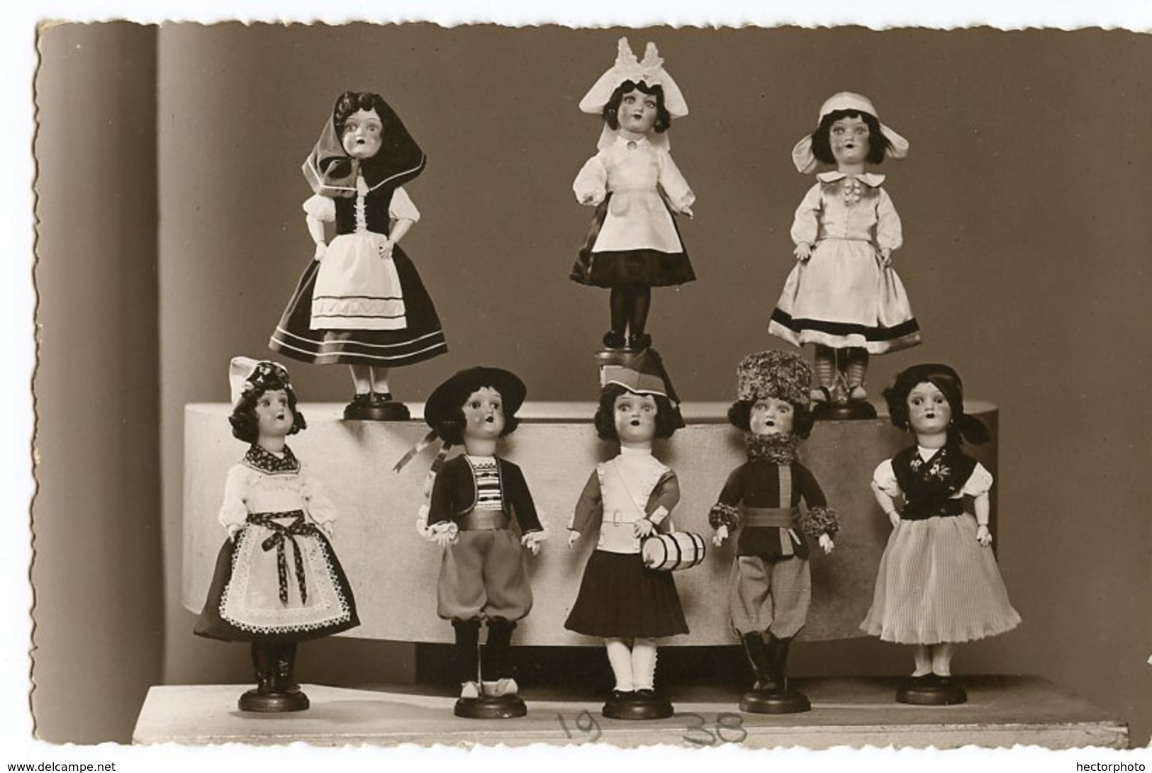 Carte Photo Rppc Scan Dos BREDABAAN MERXEM Belgique Poupée Doll   Surrealisme Surreal Enfant  30s Figurine - Personnes Anonymes