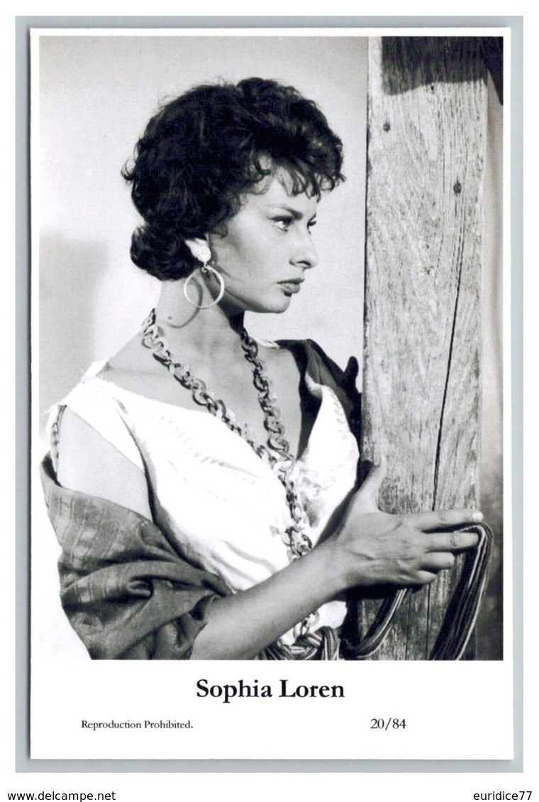 SOPHIA LOREN - Film Star Pin Up PHOTO POSTCARD - 20-84 Swiftsure Postcard - Artisti