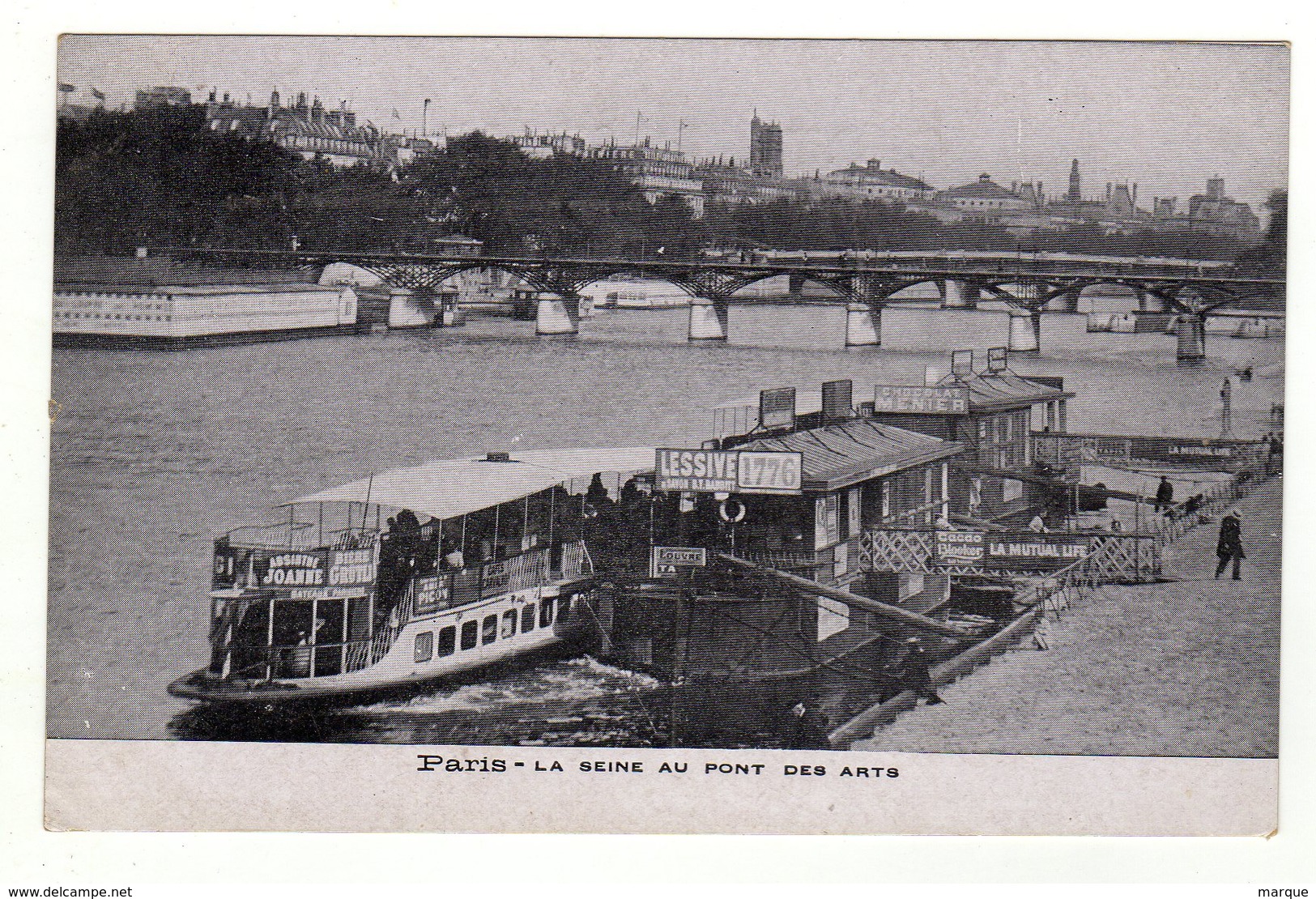 Cpa PARIS La Seine Au Pont Des Arts - La Seine Et Ses Bords