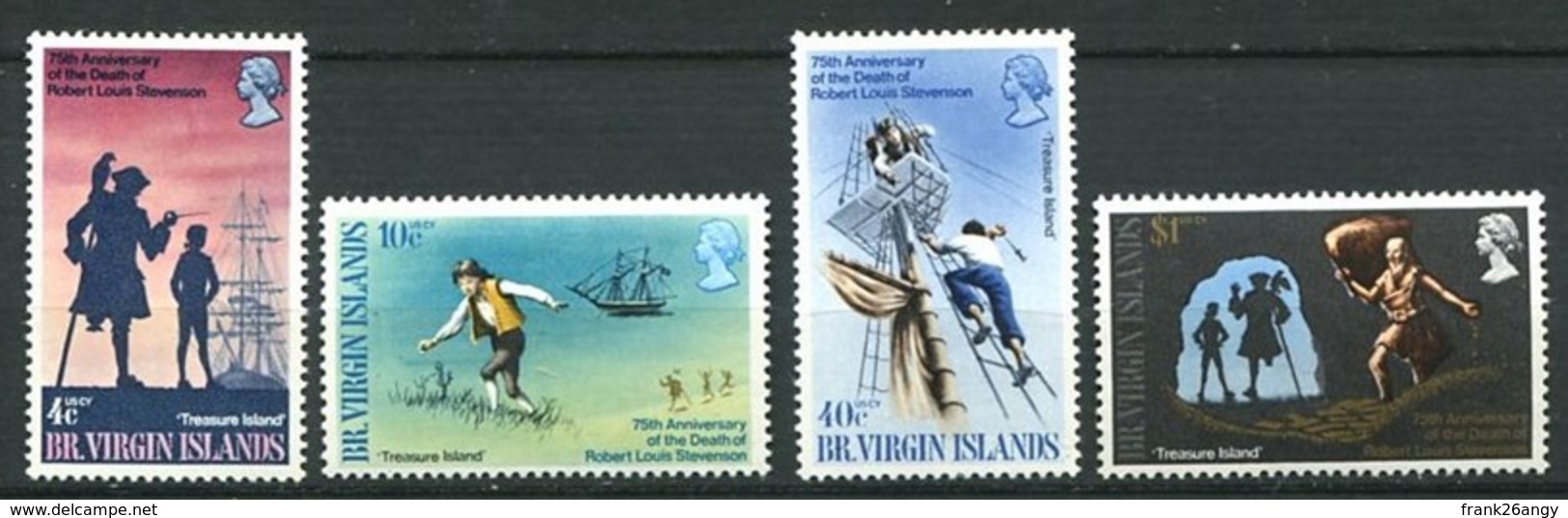 British Virgin Islands - 1969, R.L. Stevenson - Mi. 194/97 - Yv. 196/99 Serie Cpl. 4v. Nuovi** Perfetti - Iles Vièrges Britanniques