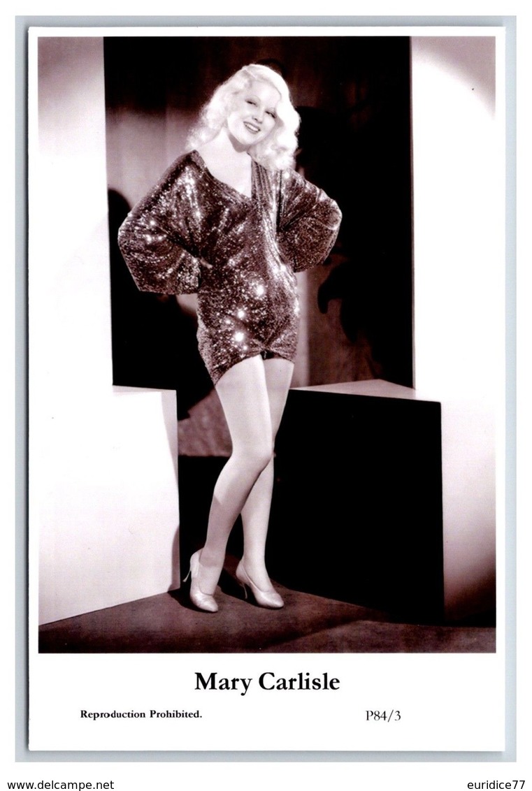 MARY CARLISLE - Film Star Pin Up PHOTO POSTCARD - P84-3 Swiftsure Postcard - Artistas