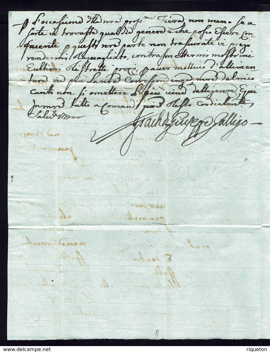 ITALIE - Lettre De Sinigaglia Du 03 Mars 1791, En Port Dû, Taxe Manuscrite Modifié De 5 à 6 Sol Pour Mantova - B/TB - - 1. ...-1850 Vorphilatelie