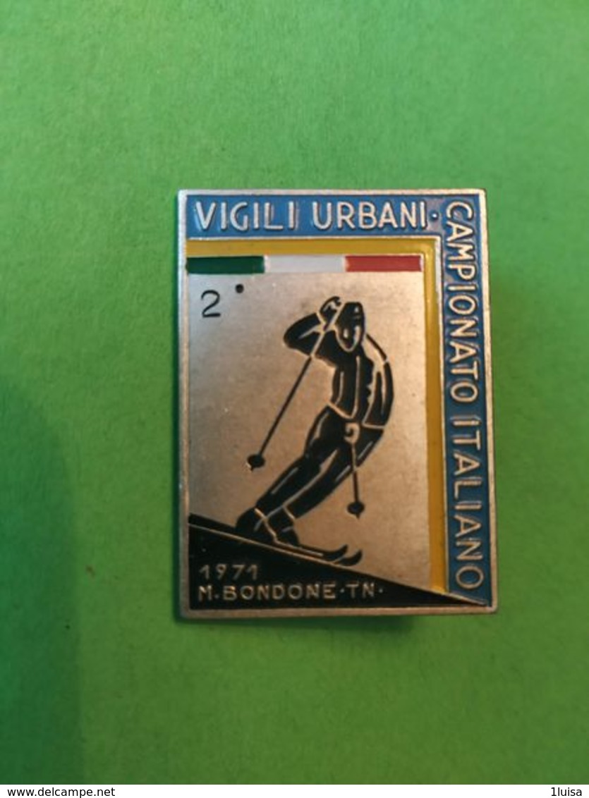 SPORT INVERNALI SPILLE 2° Campionato Italiano Vigili Urbani Bondone 1971 - Italia