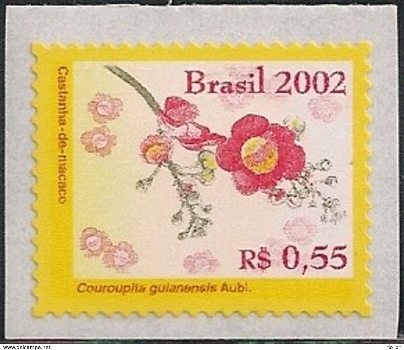 BRAZIL - FLOWERS OF THE AMAZON: COUROUPITA GUIANENSIS 2002 - MNH - Sonstige & Ohne Zuordnung