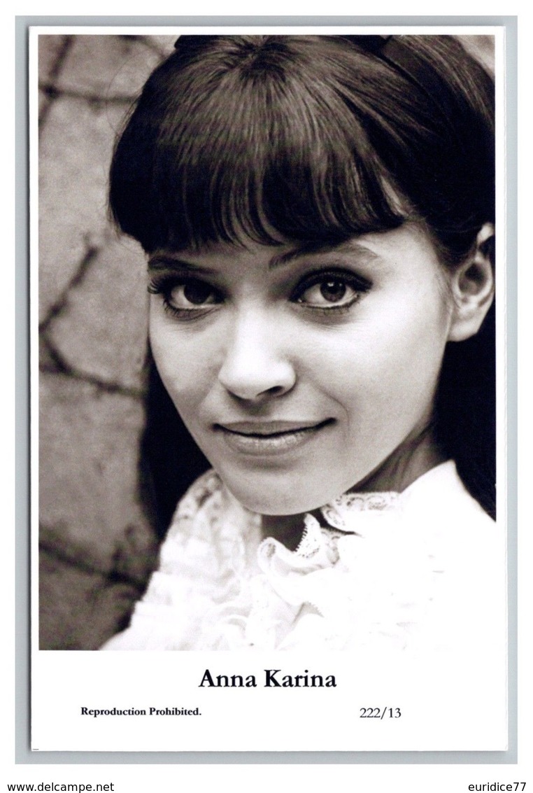 ANNA KARINA - Film Star Pin Up PHOTO POSTCARD - 222-13 Swiftsure Postcard - Artistas