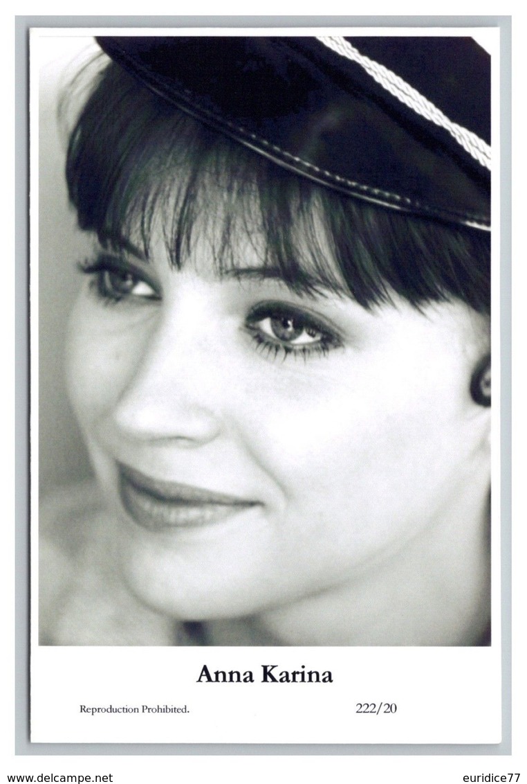 ANNA KARINA - Film Star Pin Up PHOTO POSTCARD - 222-20 Swiftsure Postcard - Artistas