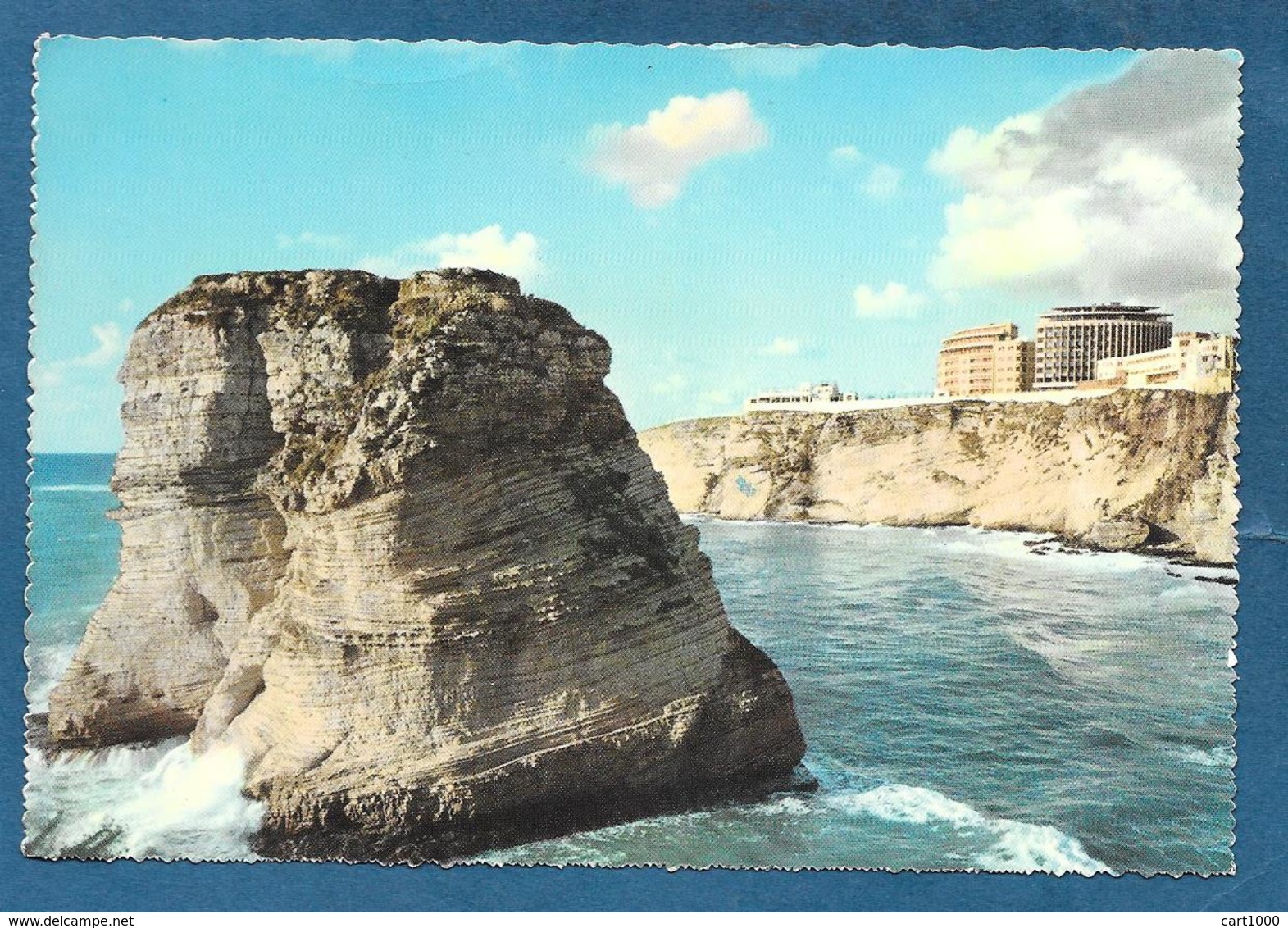 LIBANO LEBANON BEYROUTH SIDE VIEW OF THE PIGEON ROCKS UNUSED - Lebanon