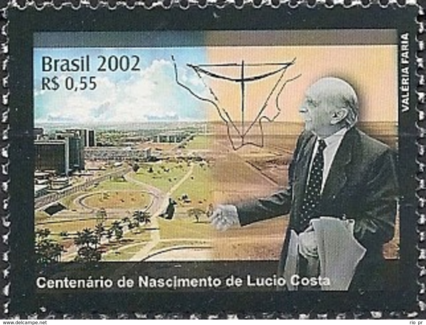BRAZIL - BIRTH CENTENARY OF LÚCIO COSTA (1902-1998), BRAZILIAN ARCHITECT 2002 - MNH - Neufs
