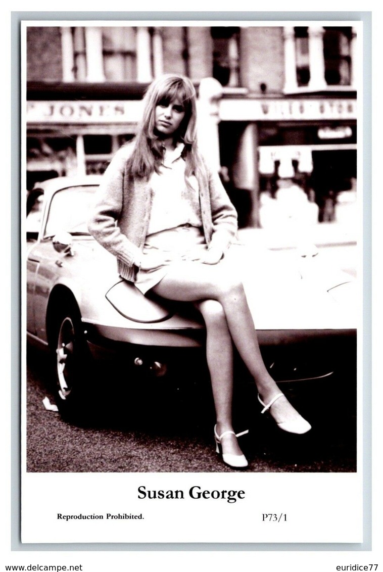 SUSAN GEORGE - Film Star Pin Up PHOTO POSTCARD - P73-1 Swiftsure Postcard - Artistas