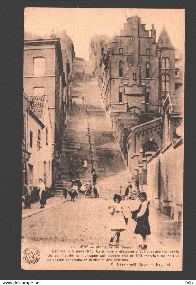 Liège - Montagne De Bueren - Très Animée - Enfants - Luik