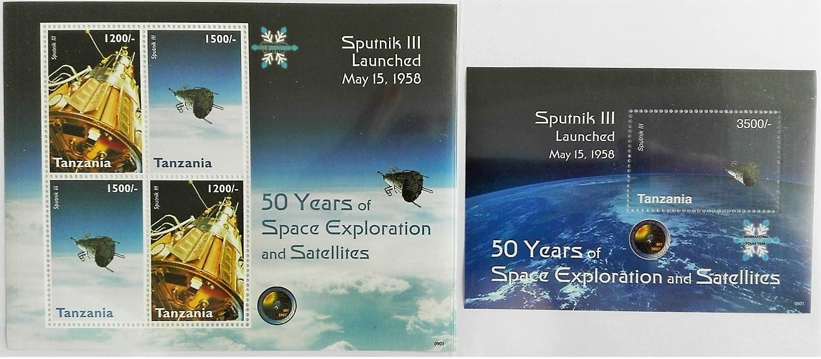 Tanzania 2009**Mi.4628-29 + Bl.622  50 Years Of Space Exploration And Satellites  , MNH [14;37] - Other & Unclassified