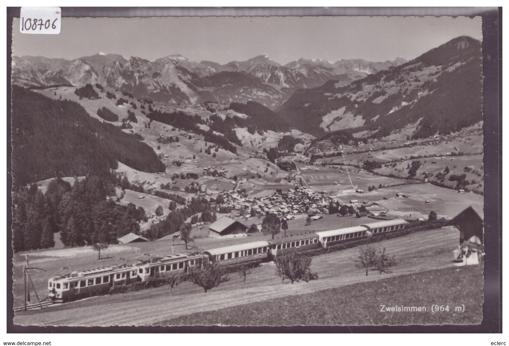 ZWEISIMMEN - LIGNE DU MOB - TRAIN - BAHN - TB - Zweisimmen