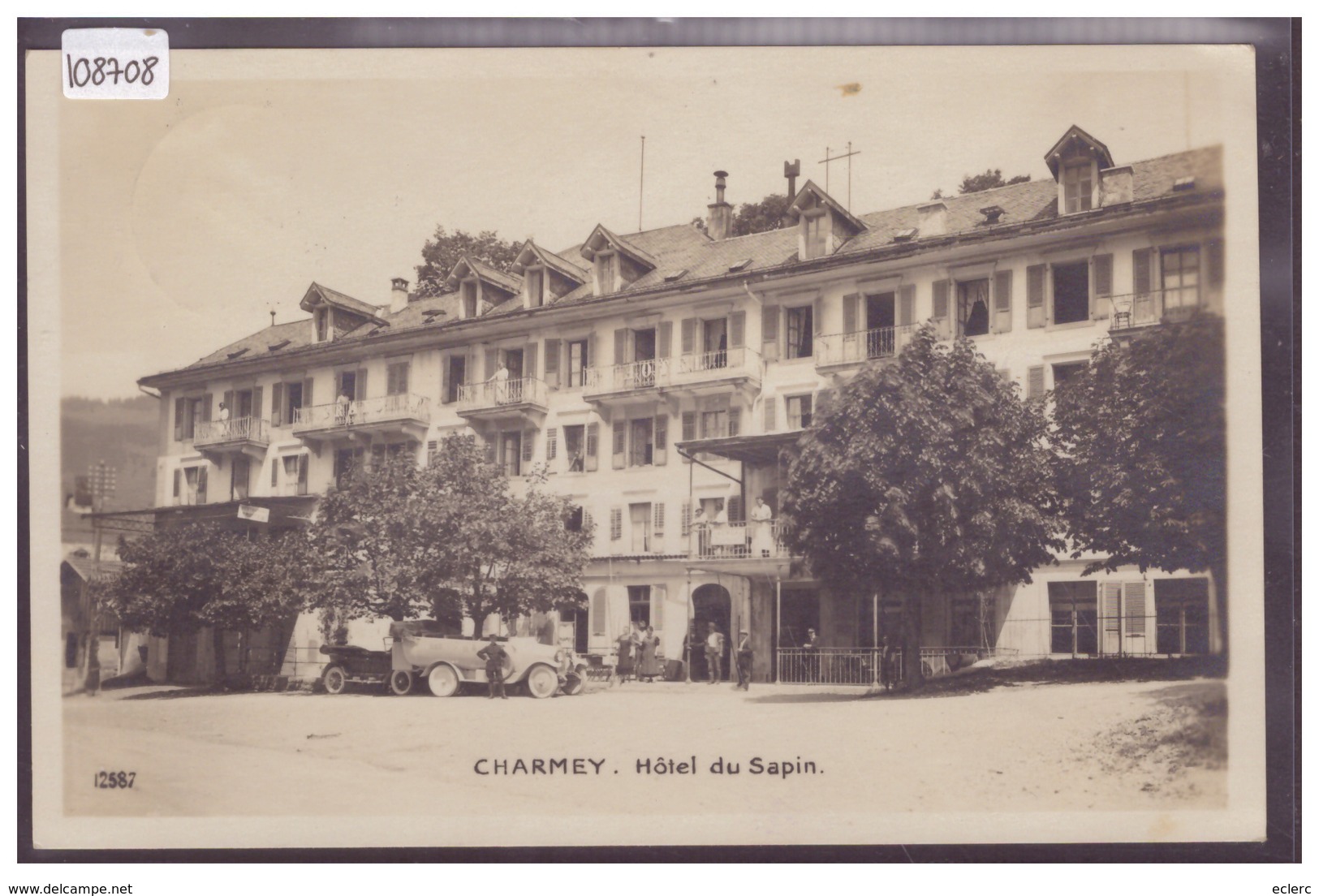 CHARMEY - HOTEL DU SAPIN - AUTOMOBILE - TB - Charmey