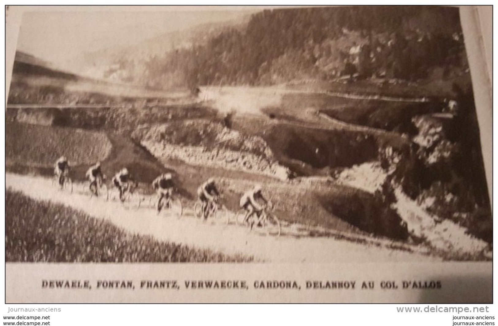 1928 TOUR DE FRANCE CYCLISTE - Nicolas FRANTZ - PONT D&acute;AUBERSSAGNE - GALIBIER - LAUTARET - MARATHON - TENNIS WIMBL - Sonstige & Ohne Zuordnung