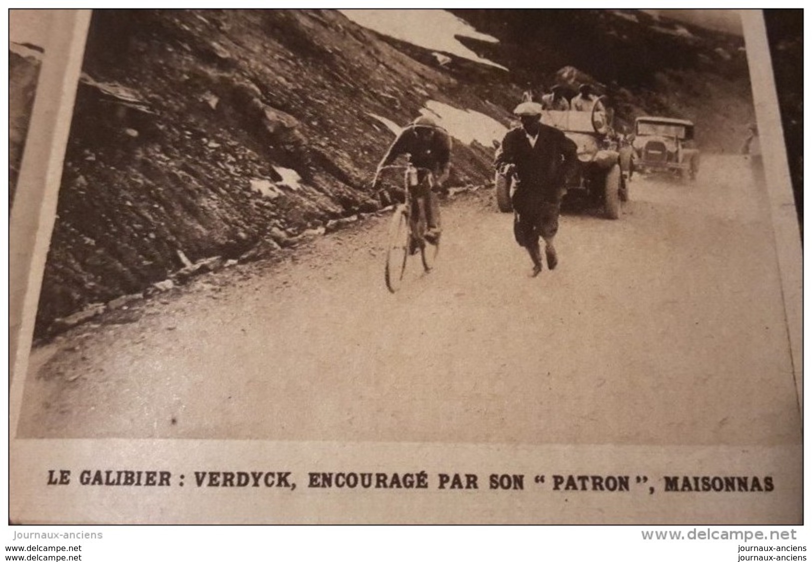 1928 TOUR DE FRANCE CYCLISTE - Nicolas FRANTZ - PONT D&acute;AUBERSSAGNE - GALIBIER - LAUTARET - MARATHON - TENNIS WIMBL