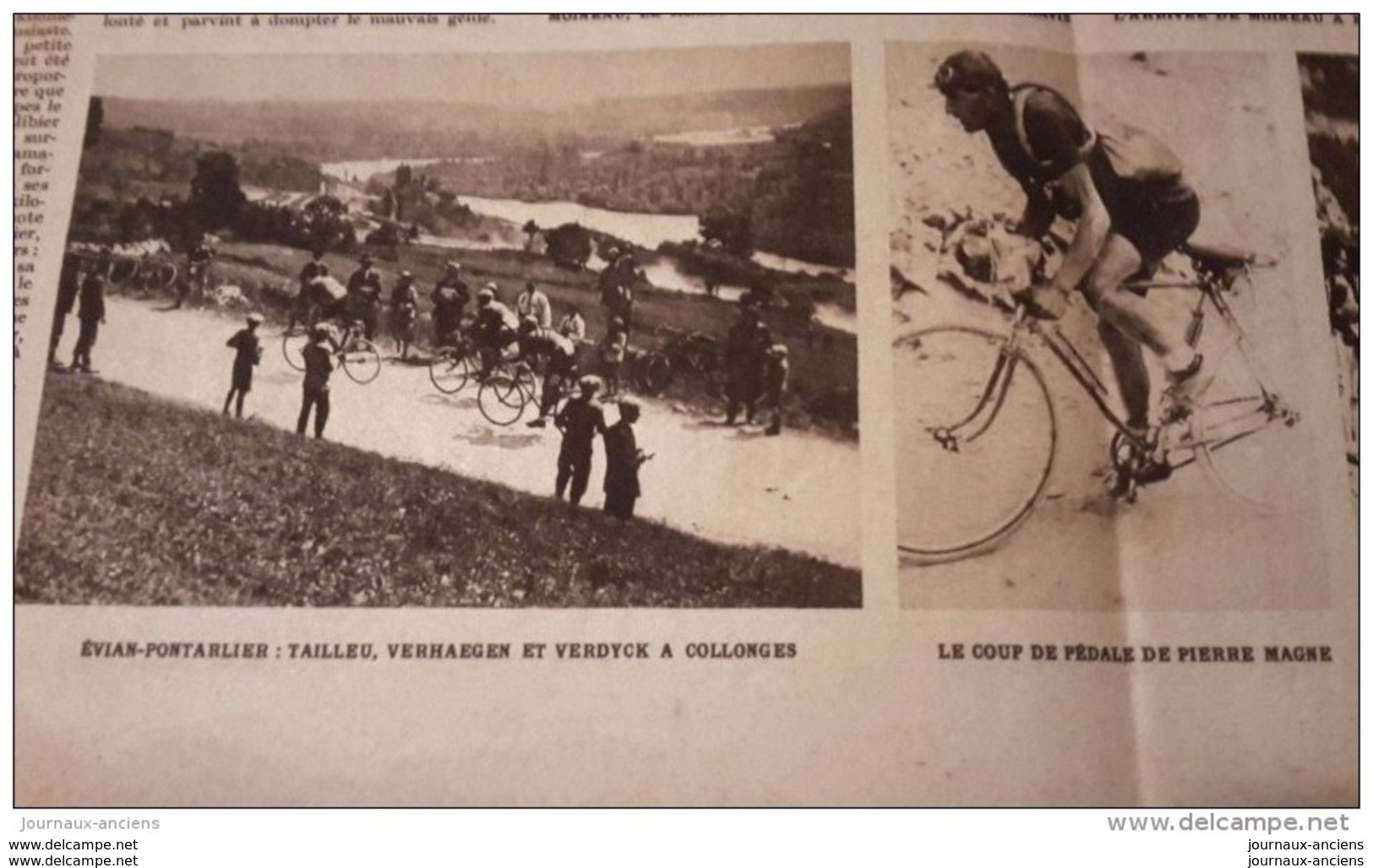 1928 TOUR DE FRANCE CYCLISTE - Nicolas FRANTZ - PONT D&acute;AUBERSSAGNE - GALIBIER - LAUTARET - MARATHON - TENNIS WIMBL