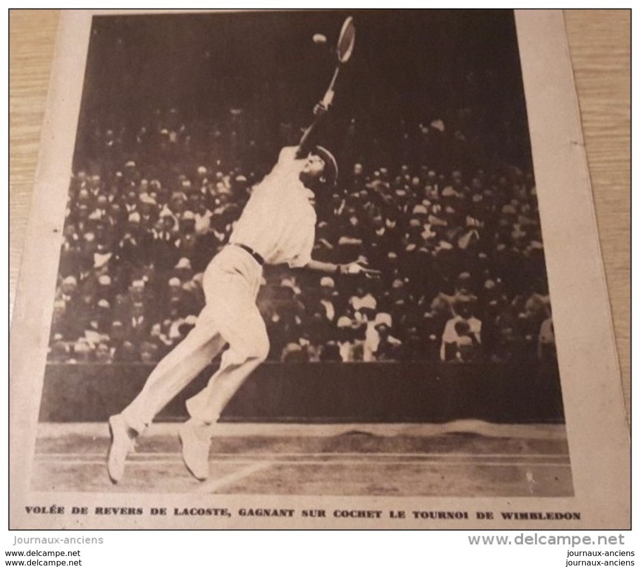 1928 TOUR DE FRANCE CYCLISTE - Nicolas FRANTZ - PONT D&acute;AUBERSSAGNE - GALIBIER - LAUTARET - MARATHON - TENNIS WIMBL