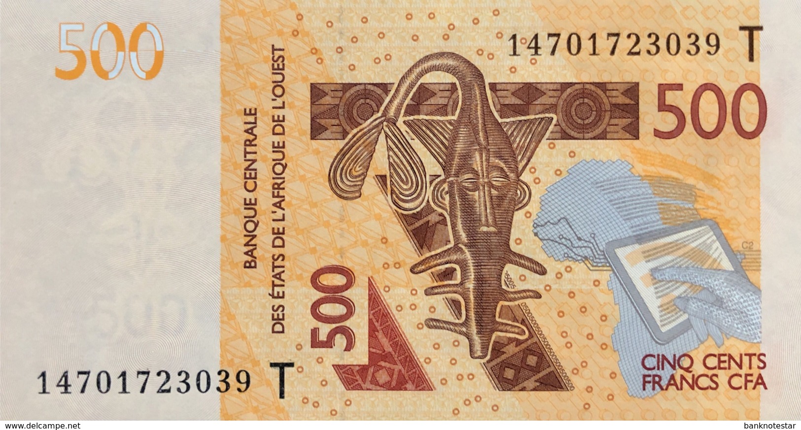 West African States 500 Francs, P-819Tc (2014) - UNC - TOGO - Westafrikanischer Staaten