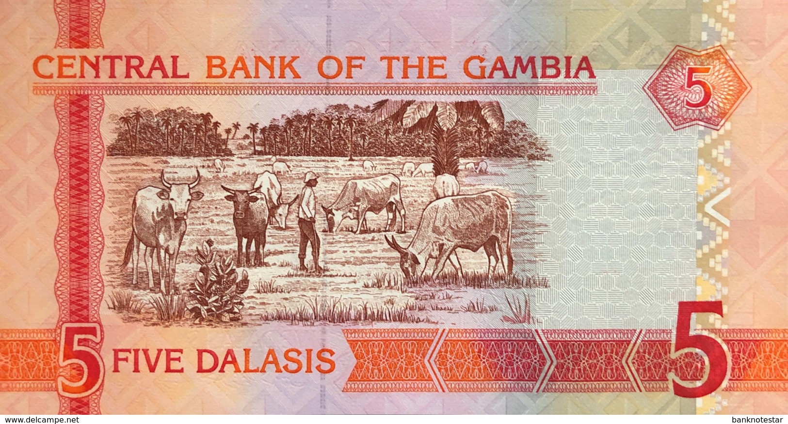 Gambia 5 Dalasi, P-25a (2006) - UNC - Gambia