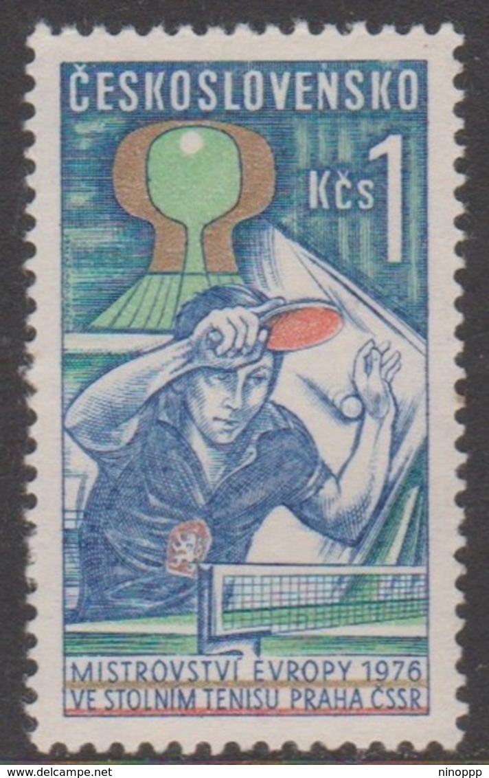 Czechoslovakia SG 2273 1976 European Table Tennis Championship, Mint Never Hinged - Unused Stamps