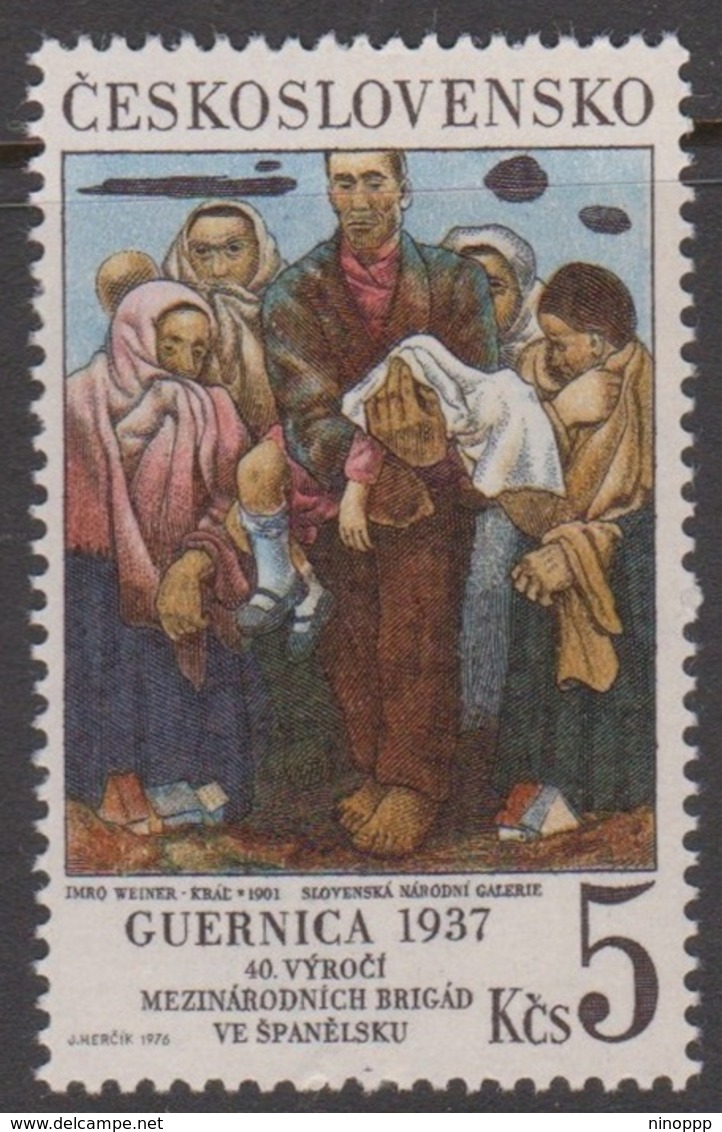 Czechoslovakia SG 2304 1976 40th Anniversary International Brigades In Spanish Civil War, Mint Never Hinged - Unused Stamps