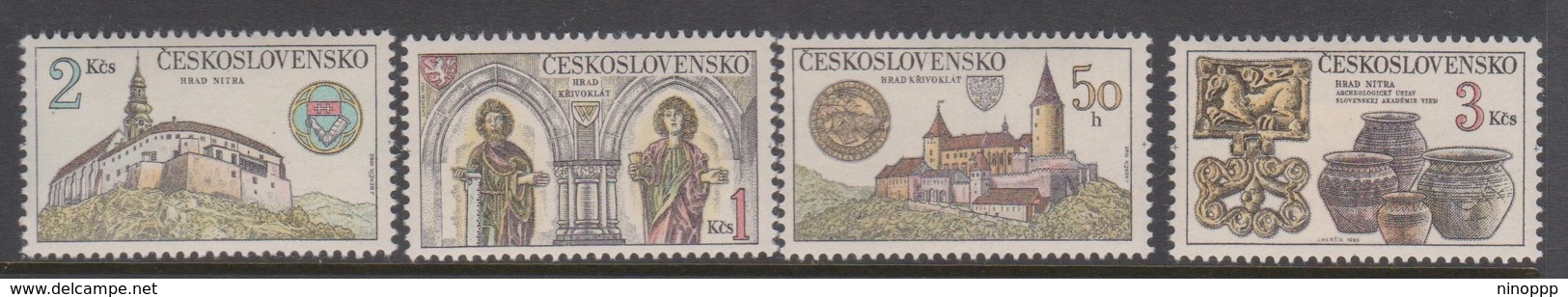 Czechoslovakia SG 2632-2635 1982 Castles, Mint Never Hinged - Nuevos