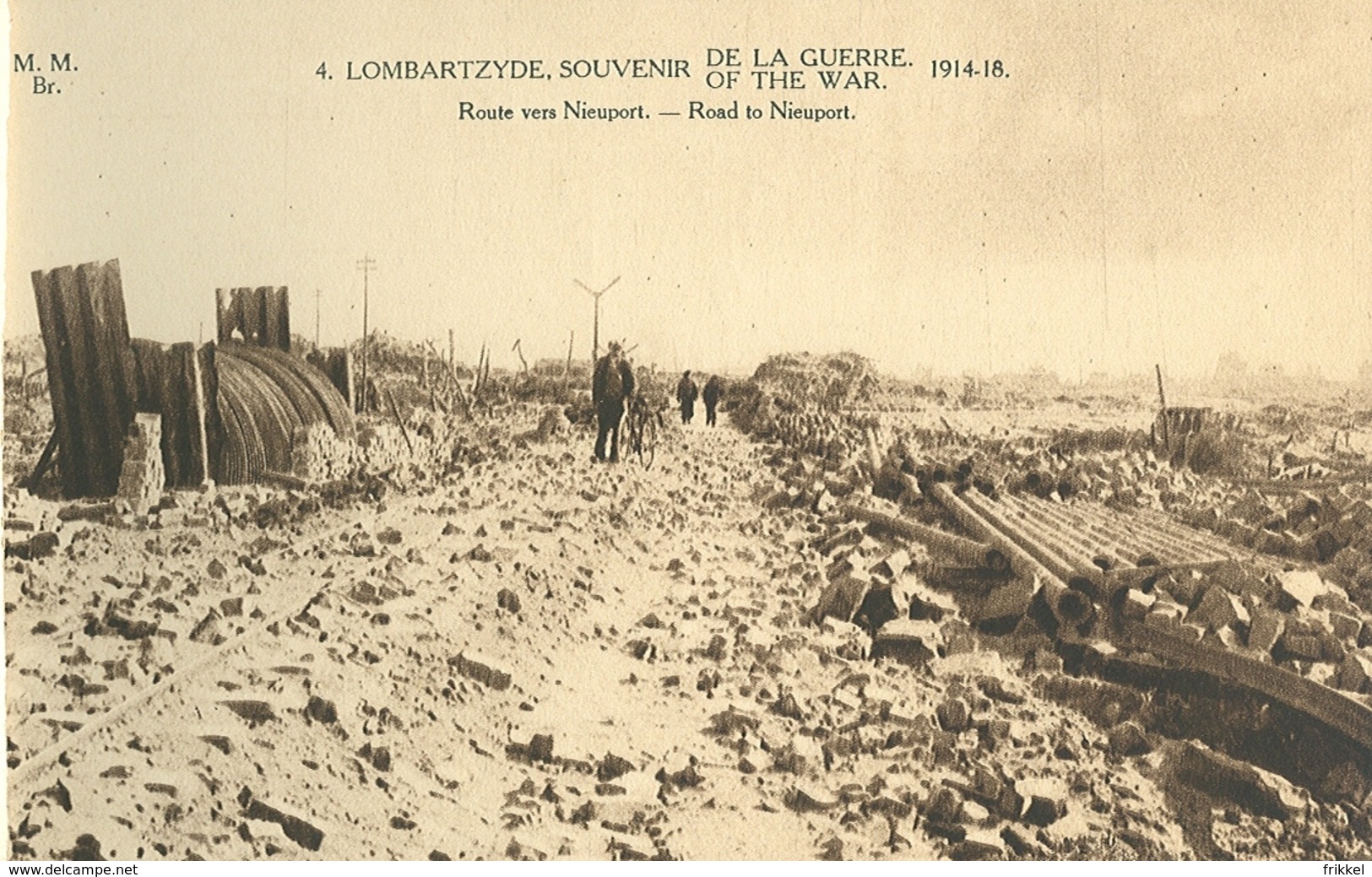 Lombartzijde Mapje Met 10 Postkaarten Lombardzyde Souvenir De La Guerre 1914-18 Ruines - Middelkerke