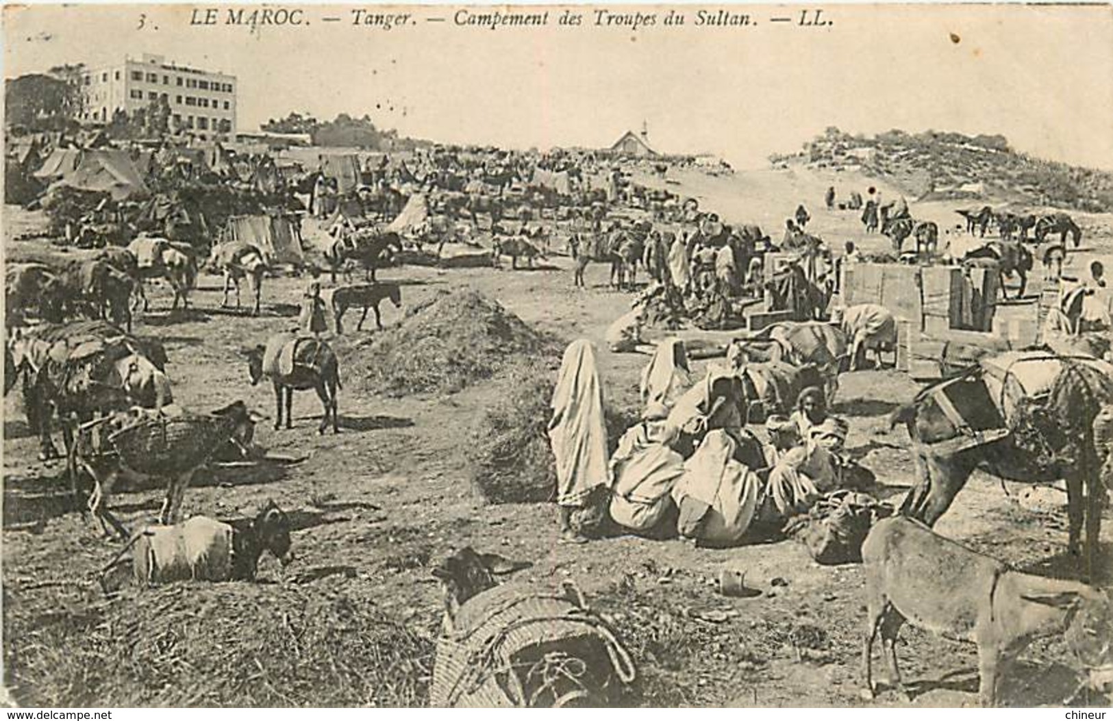 MAROC TANGER CAMPEMENT DES TROUPES DU SULTAN - Tanger