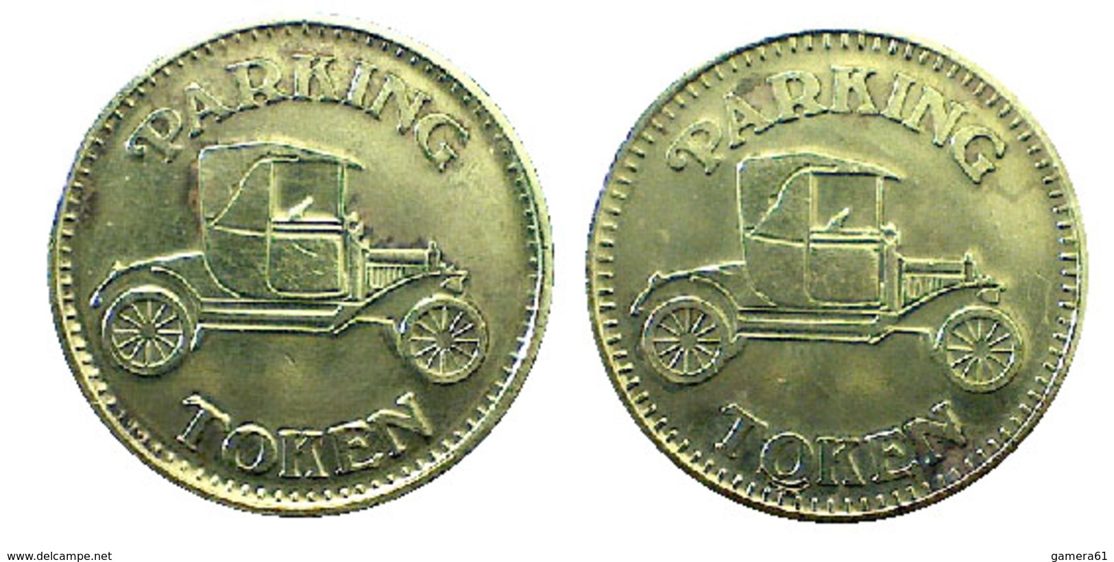 04127 GETTONE TOKEN JETON PARCHEGGIO PARKING PARKMUNZE OLD CAR - Other & Unclassified