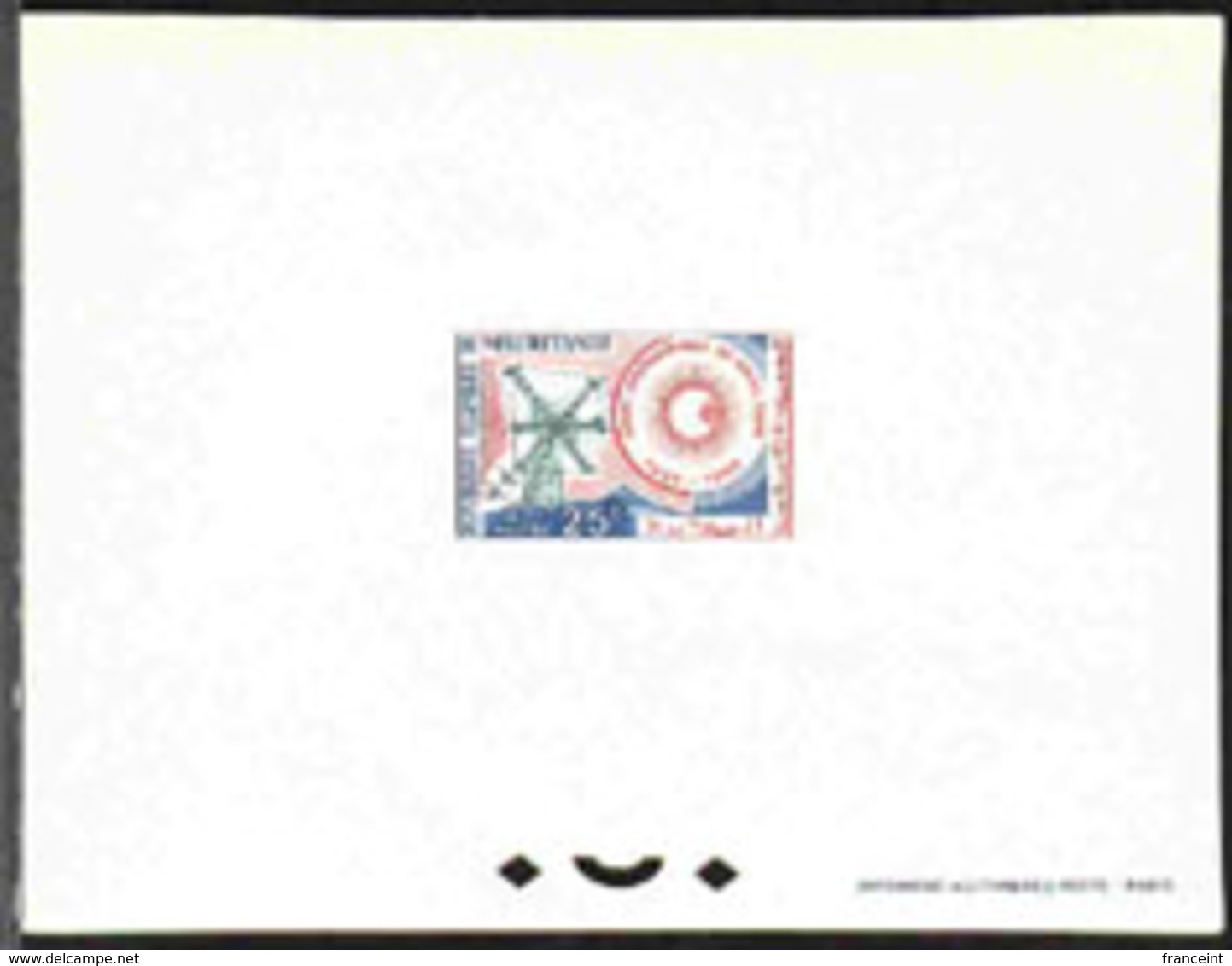 MAURITANIA (1964) Sun. Tracking Station. Deluxe Sheet. Year Of The Quiet Sun. Scott No 176, Yvert No 178. - Mauritanie (1960-...)