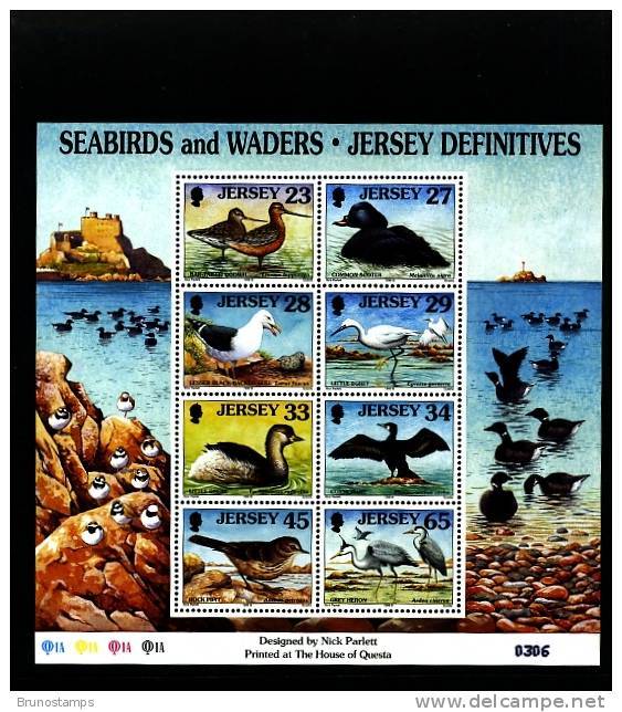 JERSEY - 1999 SEABIRDS AND WADERS    MS  MINT NH - Jersey