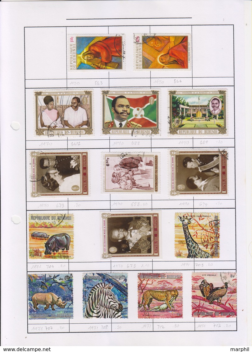 Burundi 1970 - 1971 Selezione 15v (o) - Altri & Non Classificati