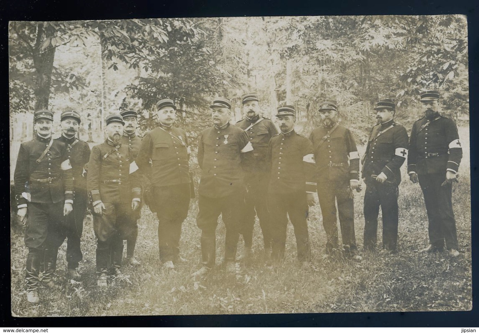 Cpa Carte Photo Officiers De La Croix Rouge ... Médaillés (1)   YN52 - Croce Rossa