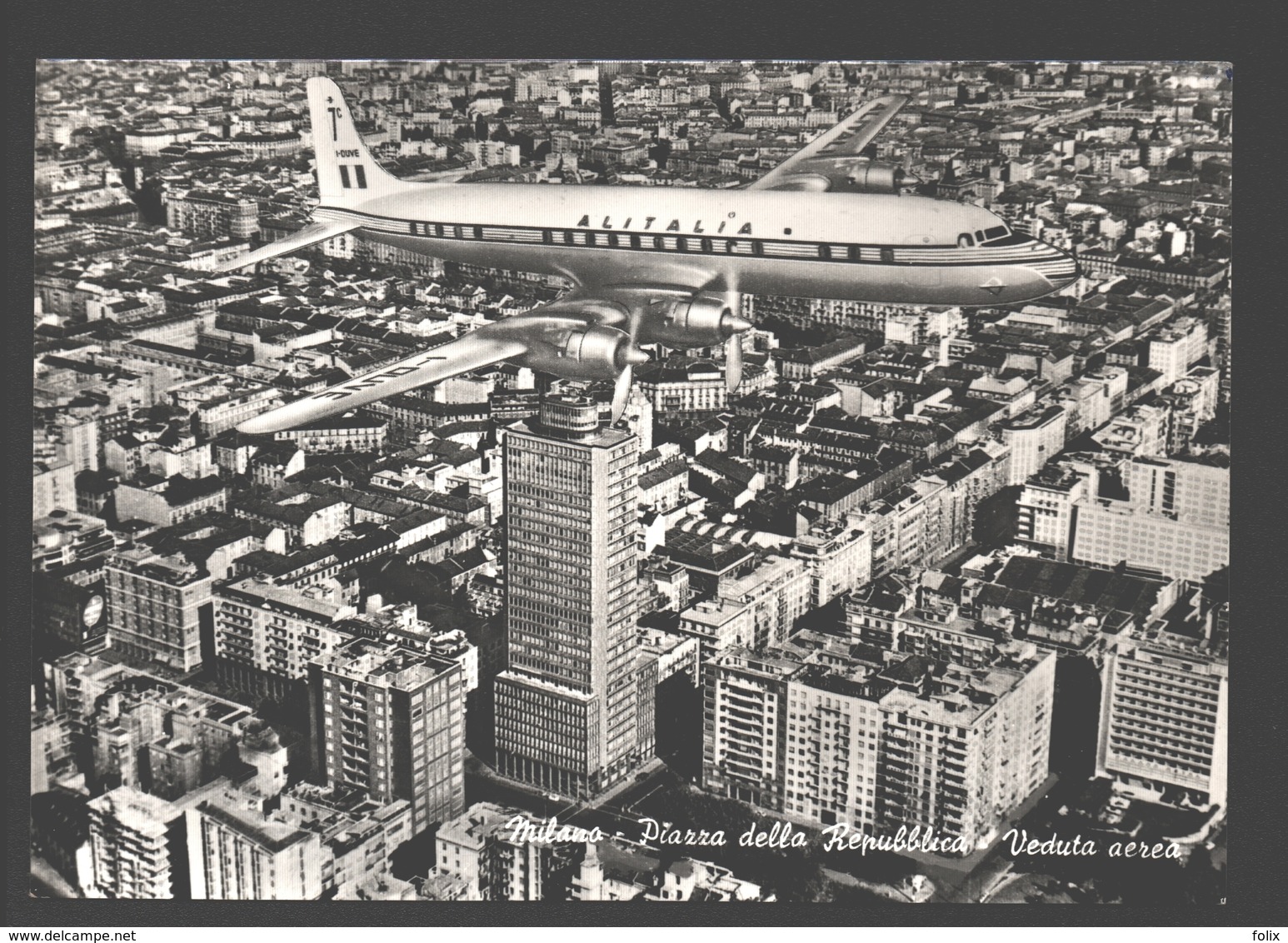 Milano - Piazza Della Repubblica - Veduta Aerea - Alitalia Airplane / Avion / Vliegtuig / Aereo - Milano (Milan)