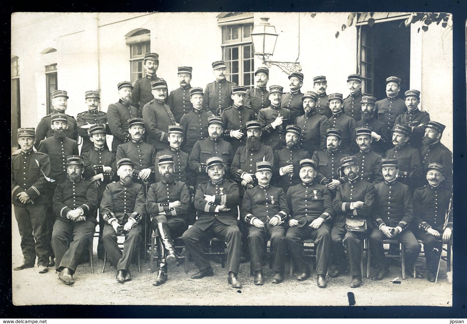 Cpa Carte Photo Officiers  ... Médaillés (3)   YN52 - Croix-Rouge