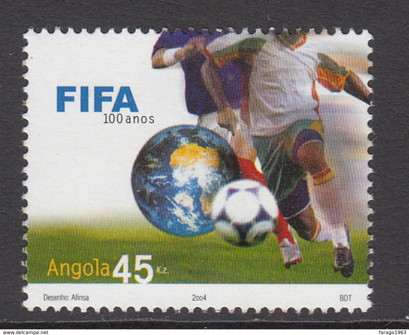 2004 Angola FIFA Football Complete Set Of 1 MNH - Angola