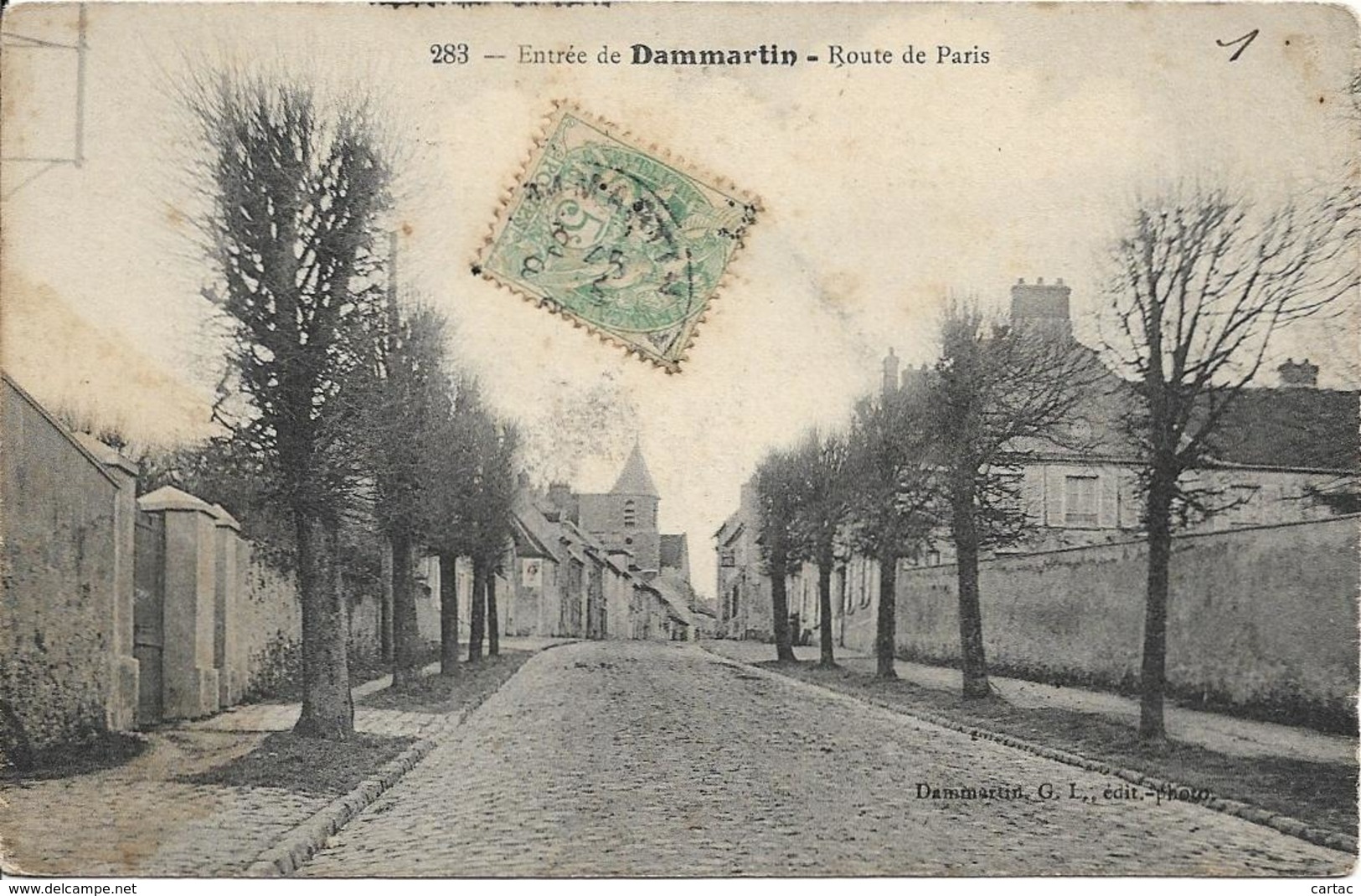 D77 - DAMMARTIN - ENTREE DE DAMMARTIN - ROUTE DE PARIS - Autres & Non Classés