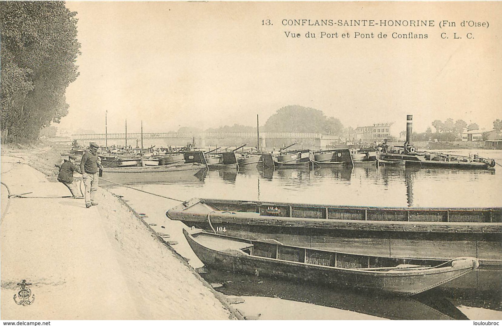 CONFLANS SAINTE HONORINE VUE DU PONT ET PONT DE CONFLANS - Conflans Saint Honorine