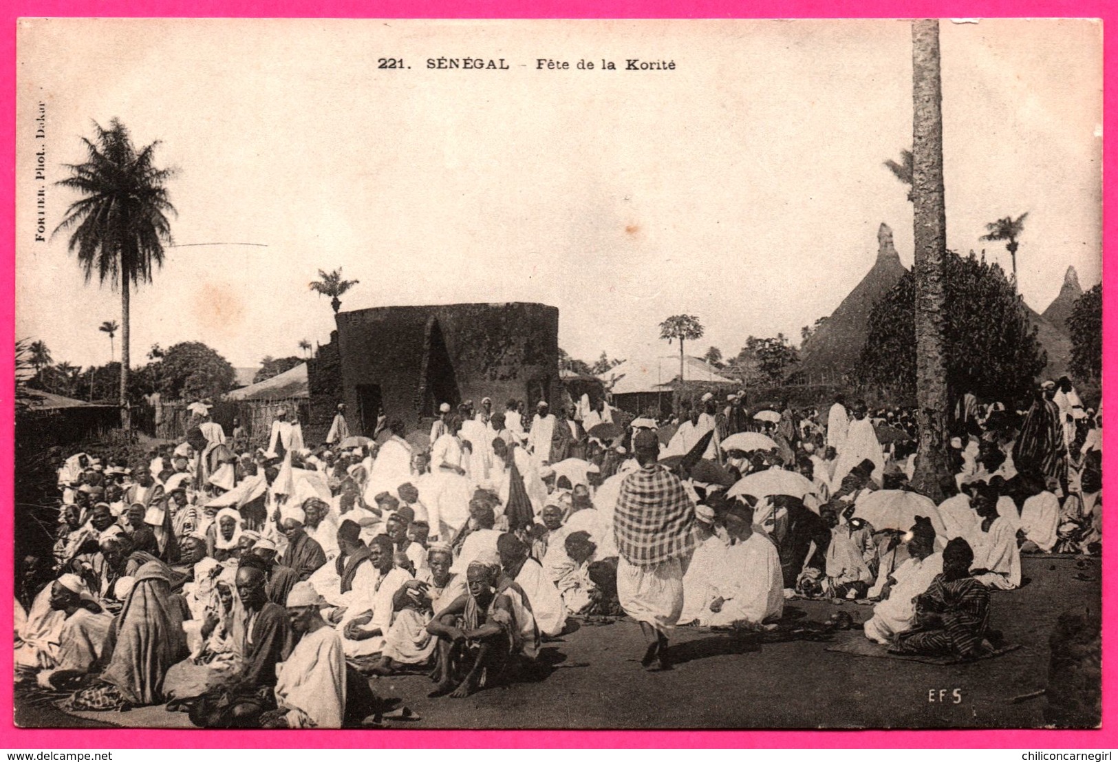 A.O.F. - Sénégal - Fête De La Korité - Cérémonie - Animée - Photo FORTIER - Sénégal