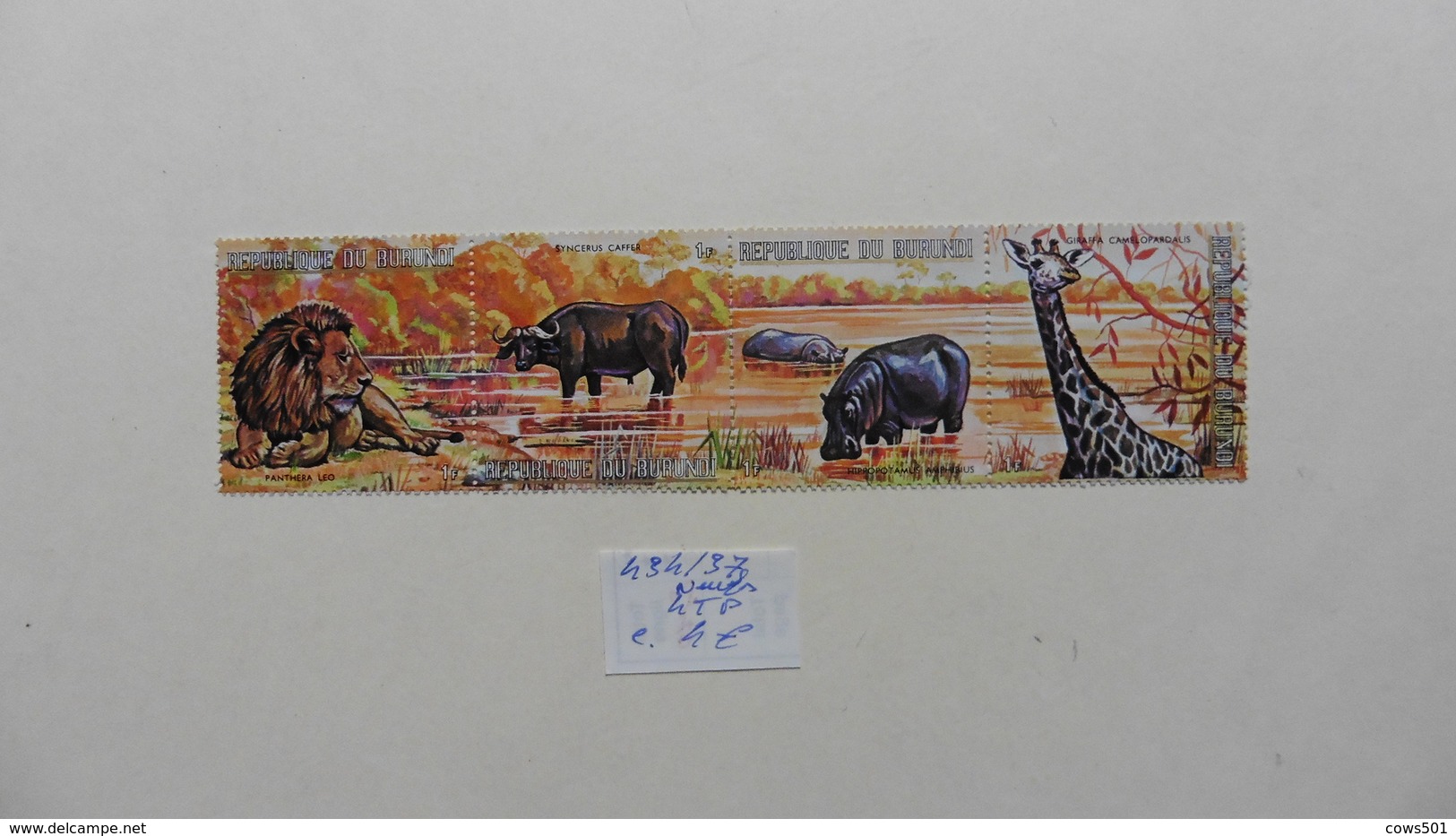 Afrique :Burundi : 4 Timbres Neufs N° 434 / 37 - Collections