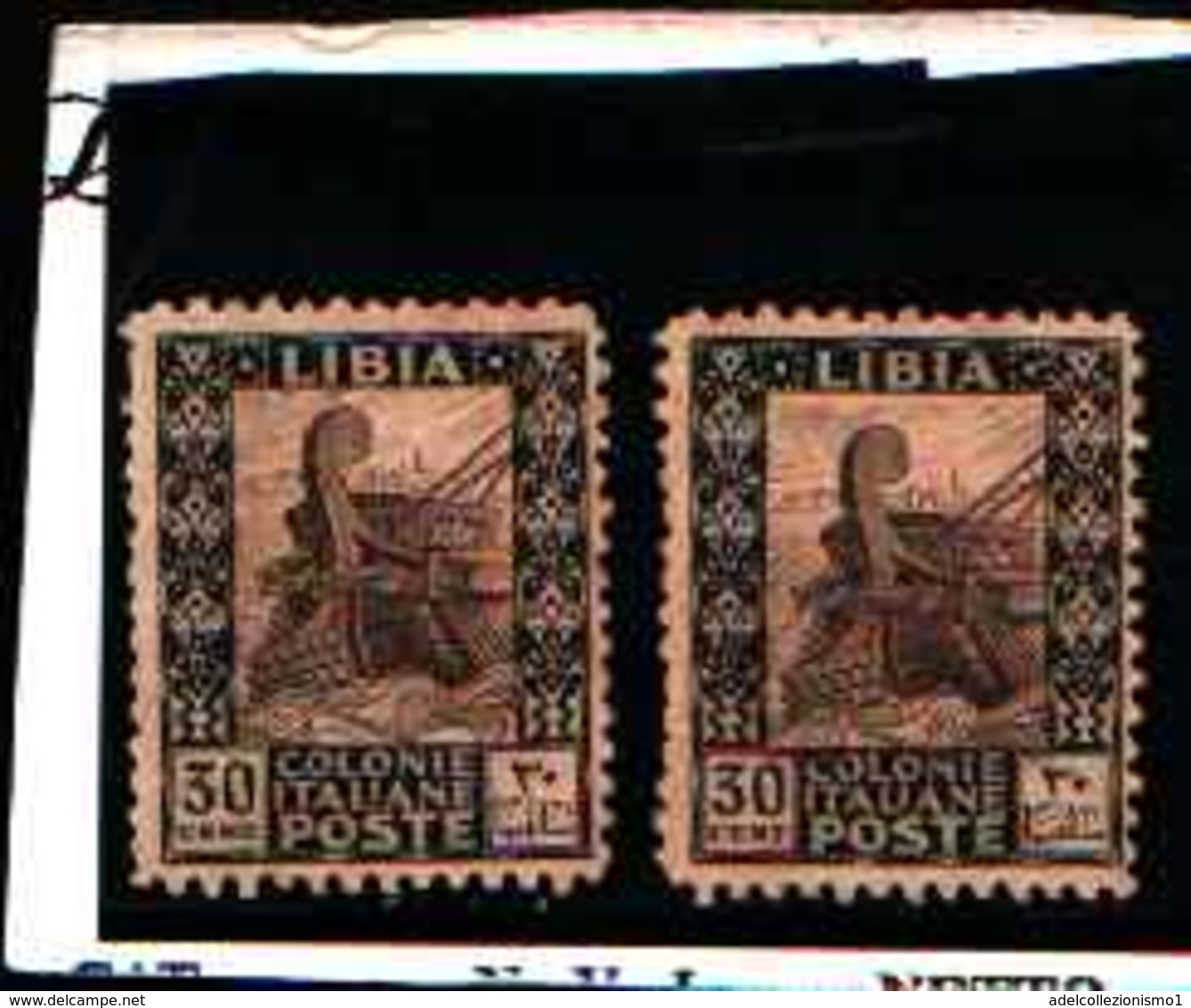 90257) LIBIA- 30 C.- Pittorica, Senza Filigrana, Dentellati 11 - 1926-MNH**-LA VENDITA E RIFERITA A 1 SOLO FRANCOBOLLO - Libia