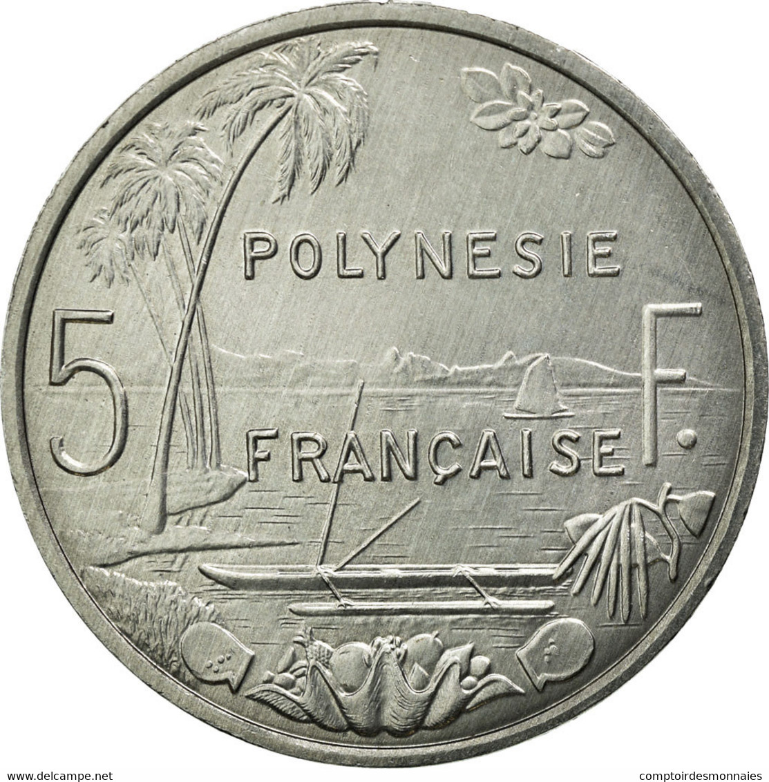 Monnaie, French Polynesia, 5 Francs, 2008, Paris, SUP, Aluminium, KM:12 - Frans-Polynesië