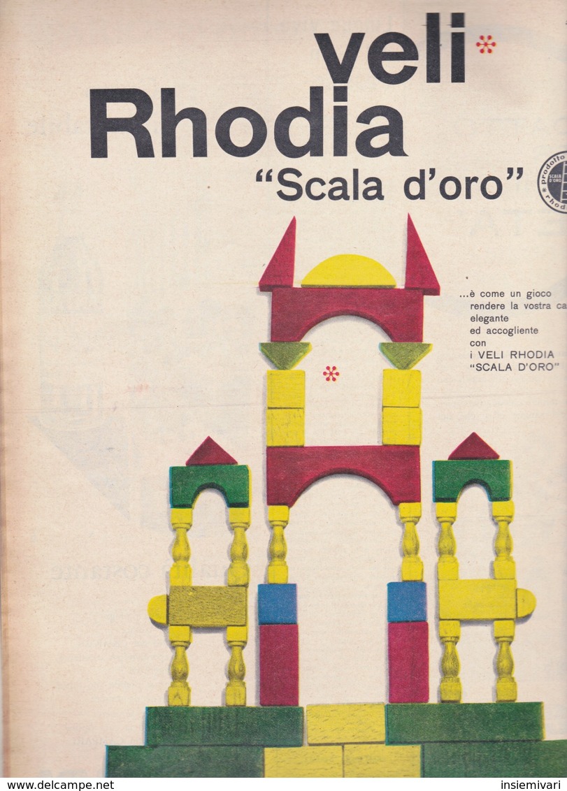 (pagine-pages)PUBBLICITA' RHODIATOCE  Epoca1959/444.+r2 - Altri & Non Classificati