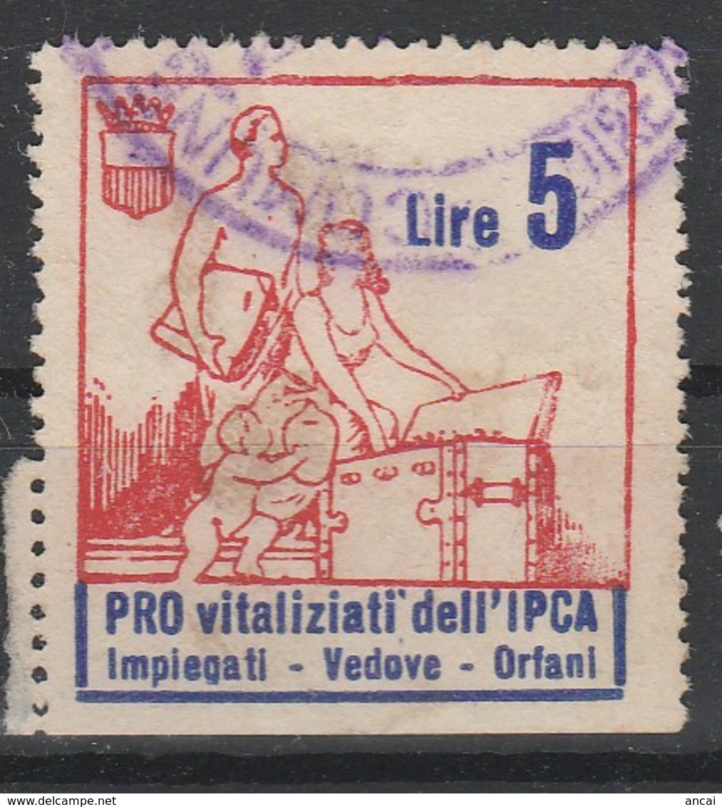 Erinofilo. Pro Vitalizi Dell' IPCA L. 5 - Non Classificati