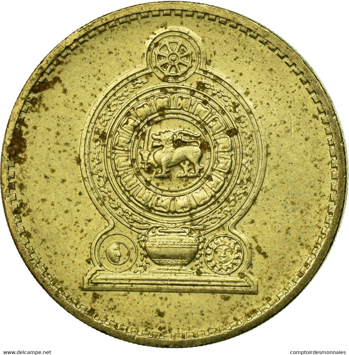 Monnaie, Sri Lanka, 5 Rupees, 1991, TTB, Nickel-brass, KM:148.2 - Sri Lanka