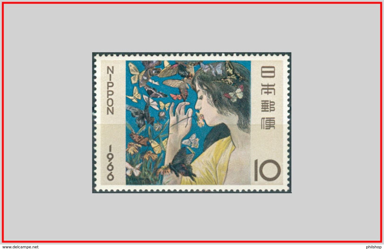 Giappone Japan 1966 - Cat. 835 (MNH **) Settimana Filatelica - Philatelic Week (004407) - Ongebruikt