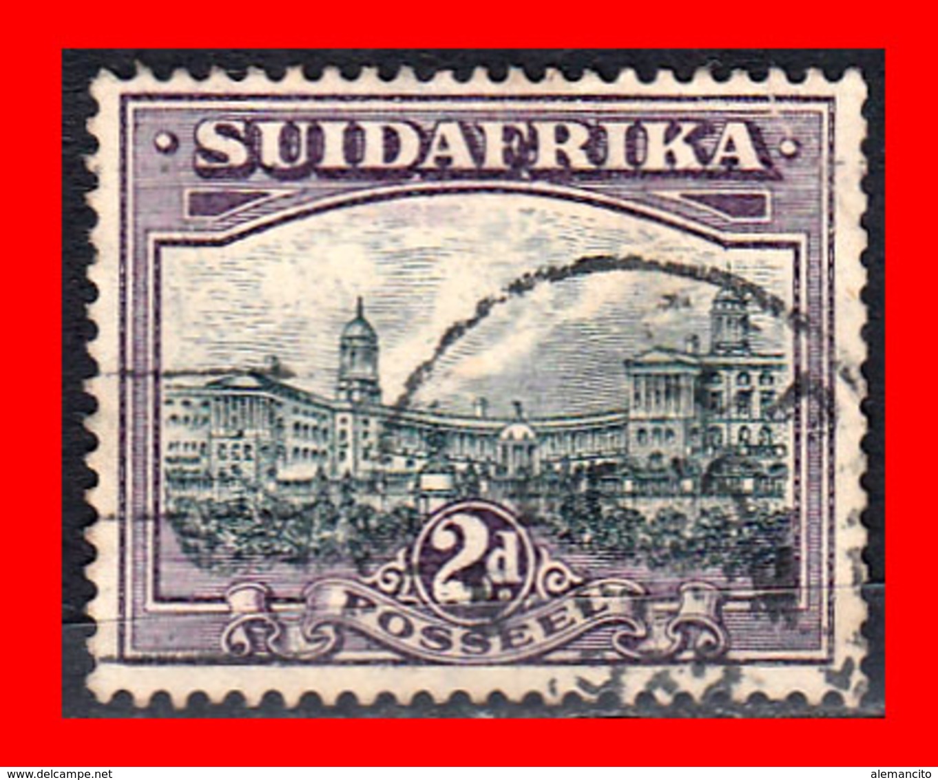 SOUTH AFRICA  SELLO AÑO 1927-28 SINGLE, AFRIKAANS - Oficiales