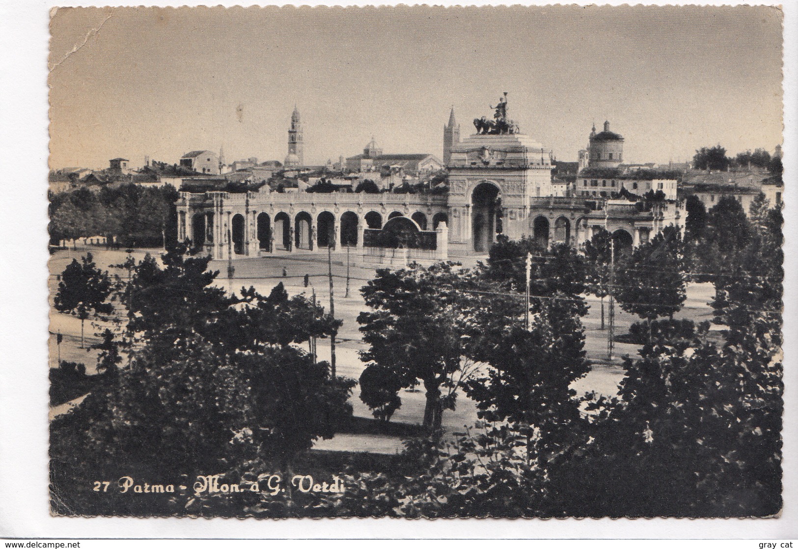 Italy, Italia, PARMA, Monument G. Verdi, Used Postcard [22733] - Parma