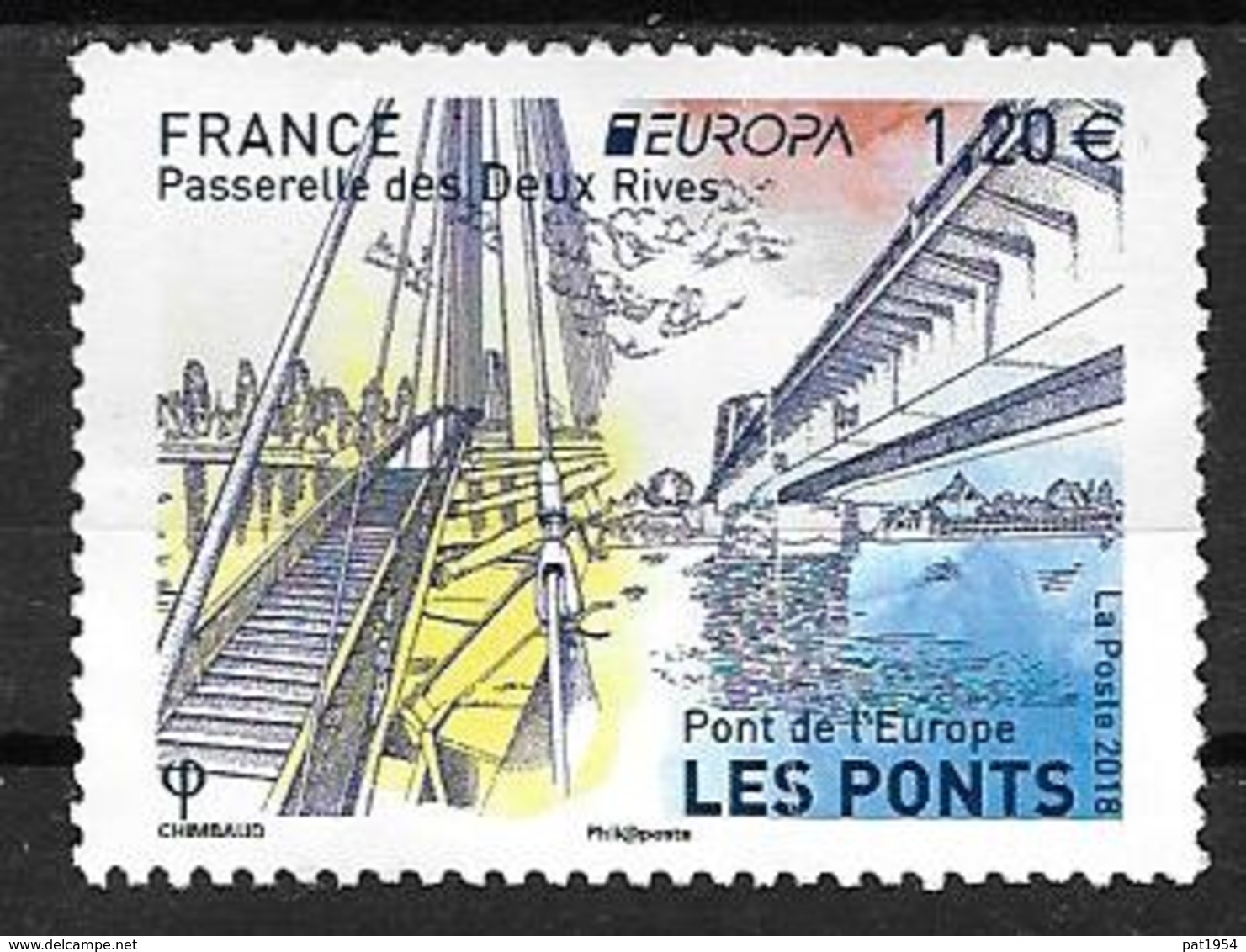 France 2015 Timbre Neuf Europa Ponts à La Faciale + 0,10 Cts - Unused Stamps